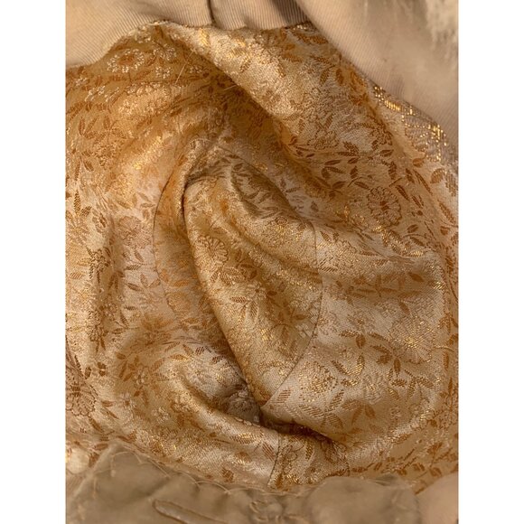 Vintage Champagne Genuine Mink Fur Bucket Hat Brim S 60s Mod Elegant 8965 - Picture 3 of 8